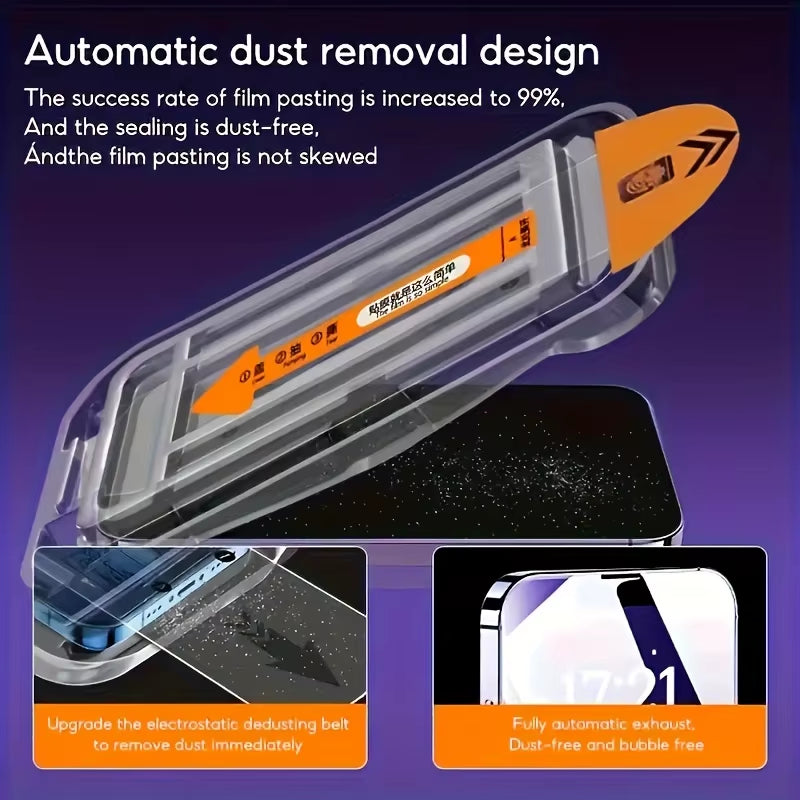 3Pcs Ultra Clear Tempered Glass Screen Protector for Iphone 16 15 Pro Max 14 13 12 11 Pro Max XR XS Max 7 8 plus Glass