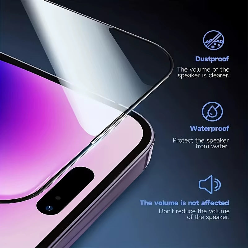3Pcs Ultra Clear Tempered Glass Screen Protector for Iphone 16 15 Pro Max 14 13 12 11 Pro Max XR XS Max 7 8 plus Glass