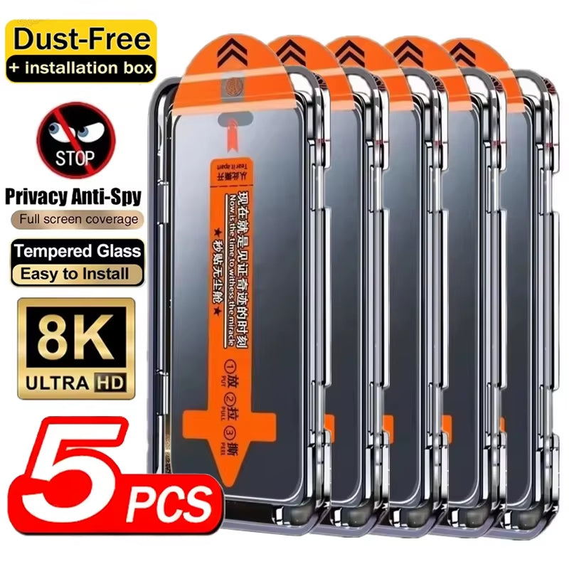 Anti-Spy Tempered Glass for Xiaomi Mi 13T Pro 15T 14T 14 13 12T 11T 10T 11 Lite Privacy Screen Protector Easy Install Auto-Dust